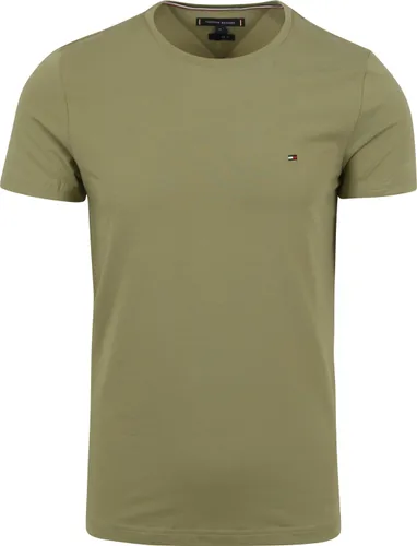 Tommy Hilfiger Logo T Shirt Olive Green