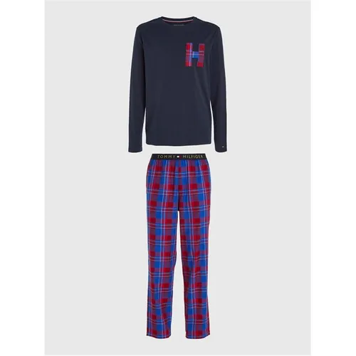 Tommy Hilfiger Long Sleeve Top, Trouser and Slipper Gift Set - Multi