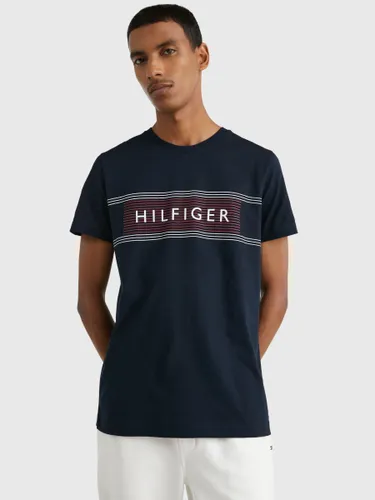 Tommy Hilfiger Love Stripe Logo T-Shirt - Desert Sky - Male