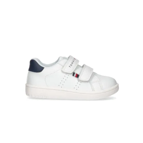 Tommy Hilfiger , Low-Cut Velcro Sneakers ,White male, Sizes: