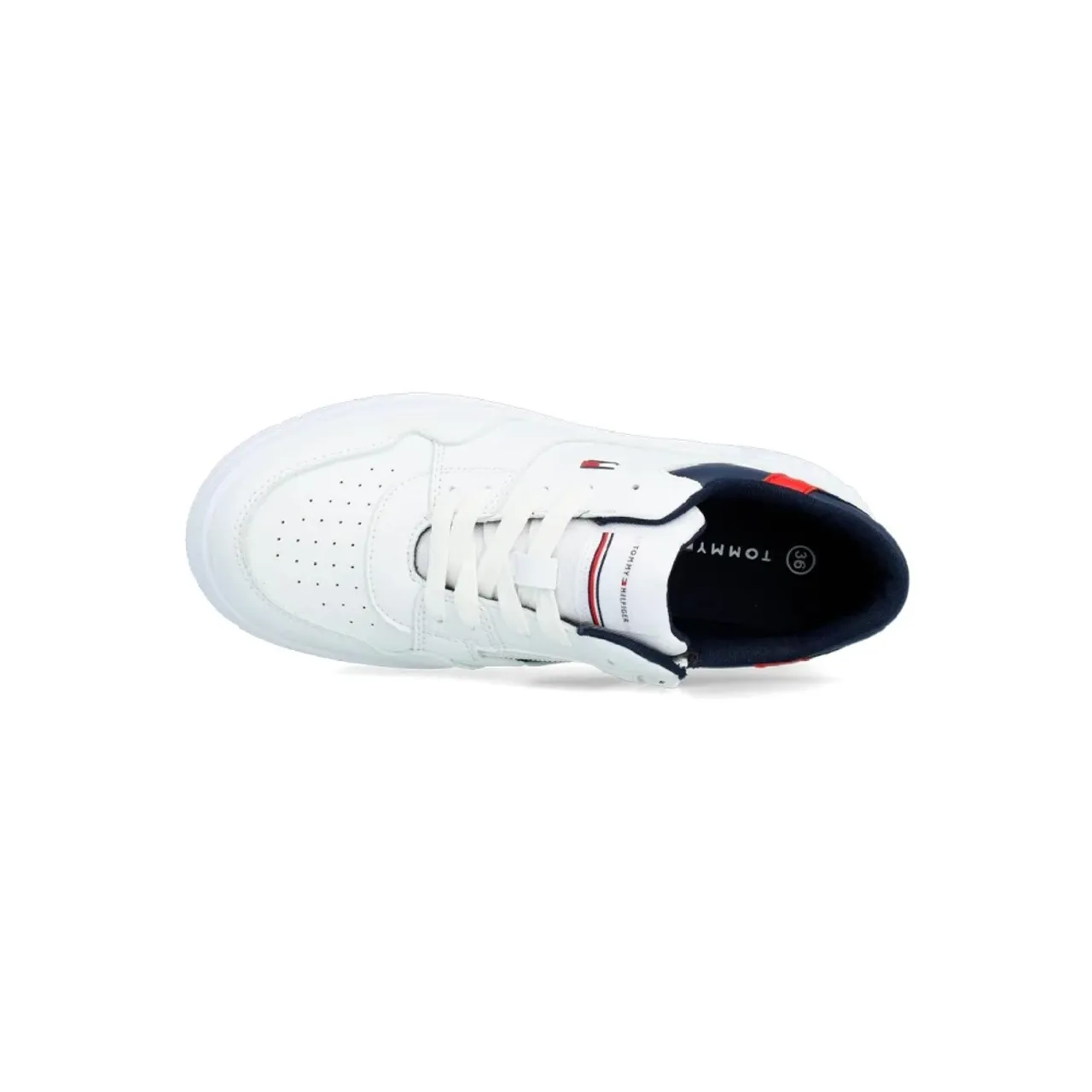 Tommy Hilfiger , Low Top Lace-Up Sneakers ,White unisex, Sizes: