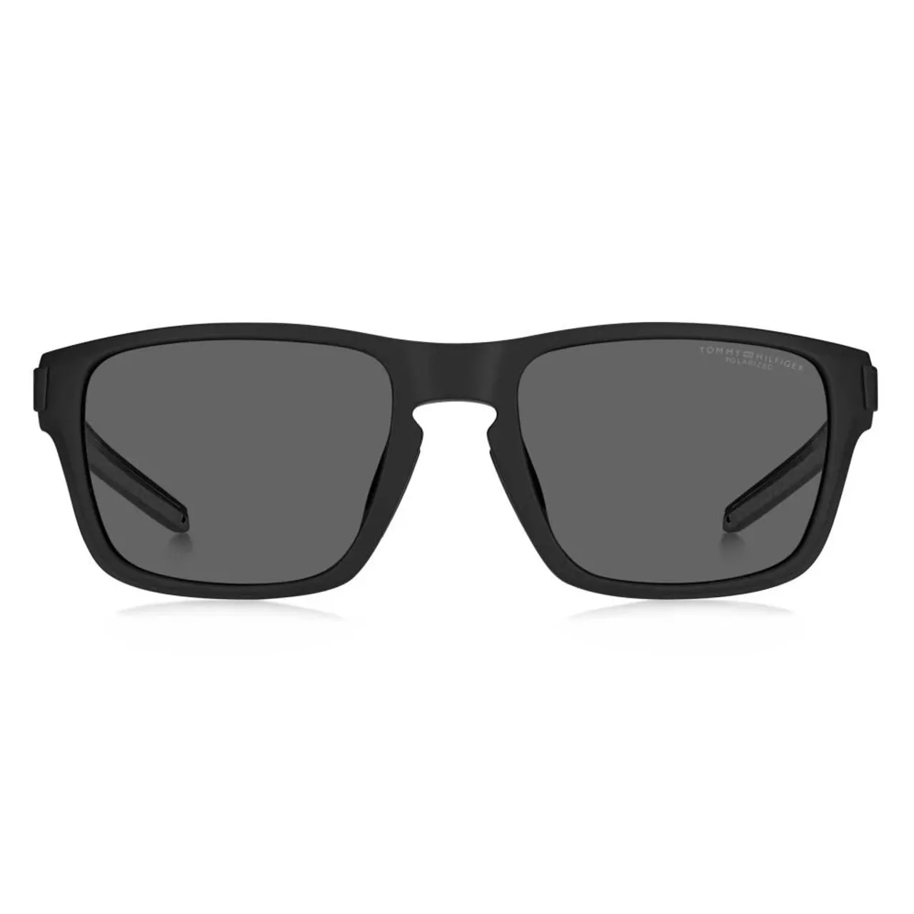 Tommy Hilfiger , Matte Black/Grey Sunglasses TH 1952/S ,Black male, Sizes: