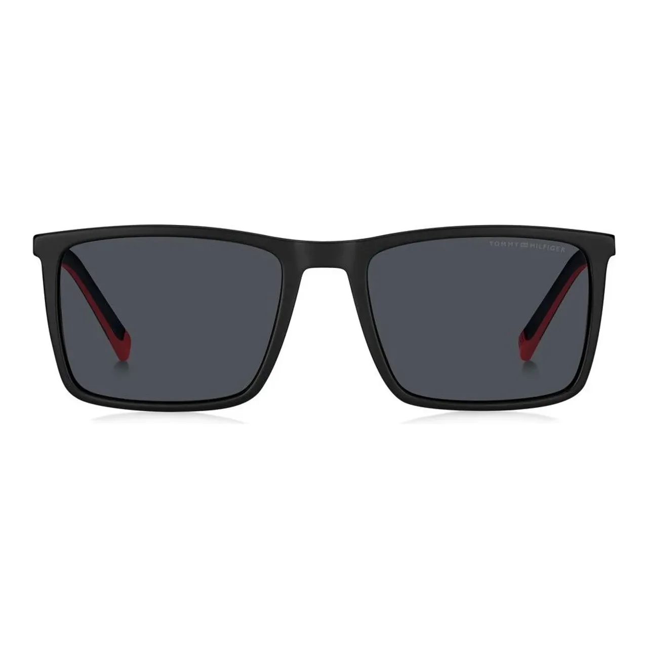 Tommy Hilfiger , Matte Black/Grey Sunglasses TH 2077/S ,Black male, Sizes: