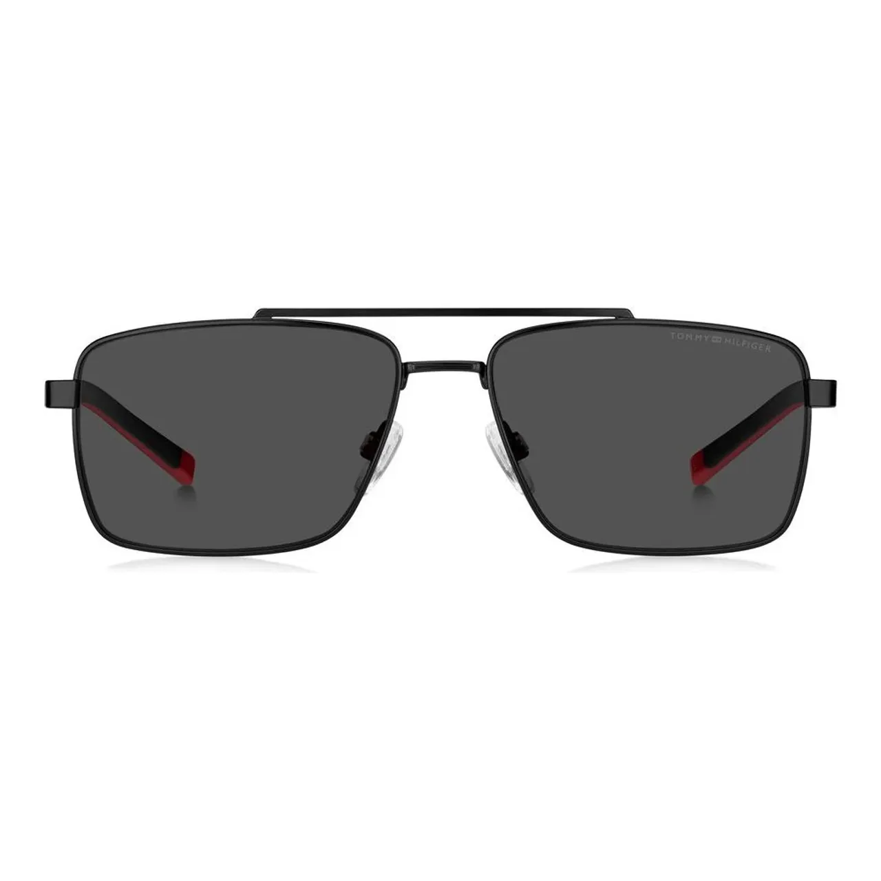 Tommy Hilfiger , Matte Black/Grey Sunglasses TH 2078/S ,Black male, Sizes: