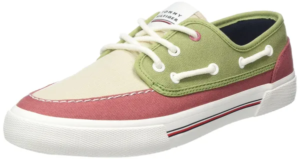 Tommy Hilfiger Men Core Boat Shoe Canvas Vulcanised Trainers