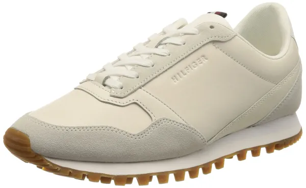 Tommy Hilfiger Men Elevated Runner Leather Mix Trainers
