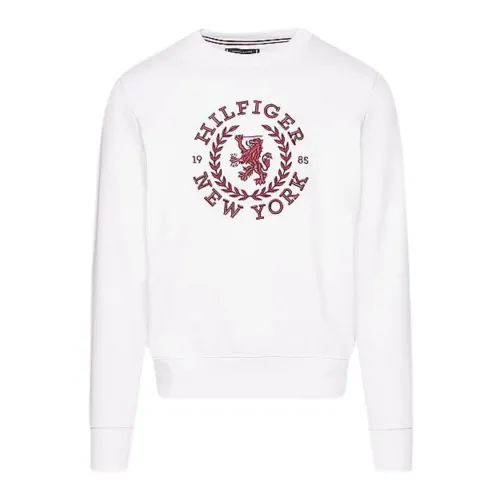 Tommy Hilfiger , Men Logo Sweatshirt ,White male, Sizes: