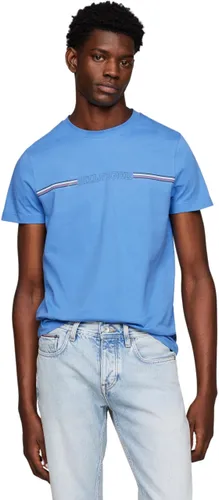 Tommy Hilfiger Men Short-Sleeve T-Shirt Stripe Chest Tee