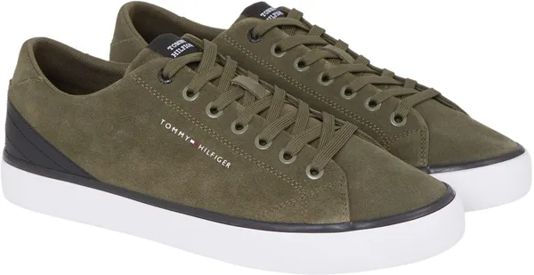 Tommy Hilfiger Men Trainers Core Low Suede Shoes Vulcanised