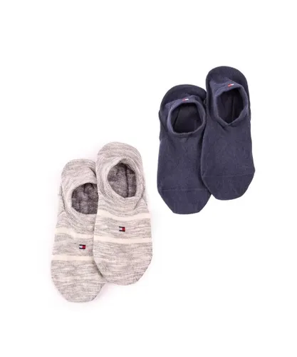 Tommy Hilfiger Mens 2 Pack Footie Socks - Multicolour