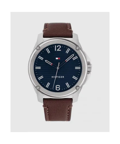 Tommy Hilfiger Mens Accessories Jason Leather Watch in Brown Leather (archived) - One Size