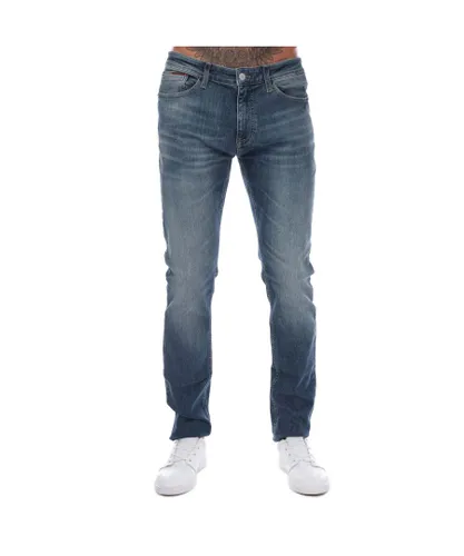 Tommy Hilfiger Mens Austin Slim Tapered Jeans in Denim - Blue Cotton