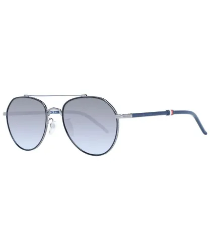 Tommy Hilfiger Mens Aviator Sunglasses - Silver - One