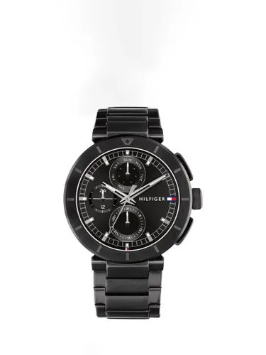 Tommy Hilfiger Men's Chronograph Bracelet Strap Watch - Black - Male
