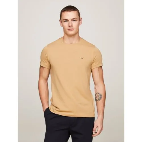 Tommy Hilfiger Mens Classic Khaki Stretch Slim Fit T-Shirt