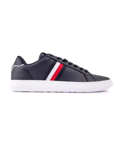 Tommy Hilfiger Mens Corporate Stripes Trainers - Blue