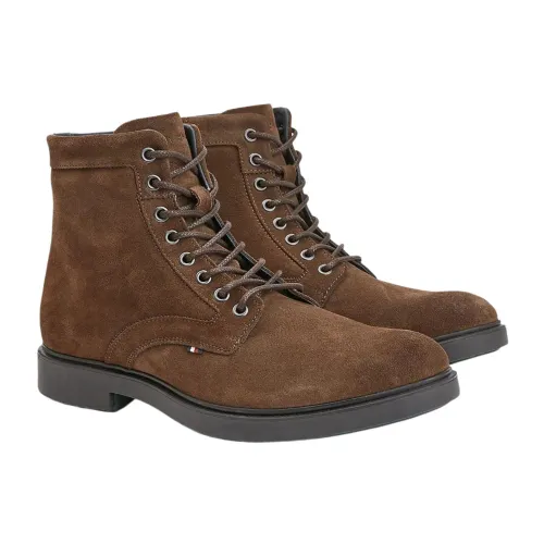 Tommy Hilfiger , Men`s Elevated Suede Ankle Boot ,Brown male, Sizes: