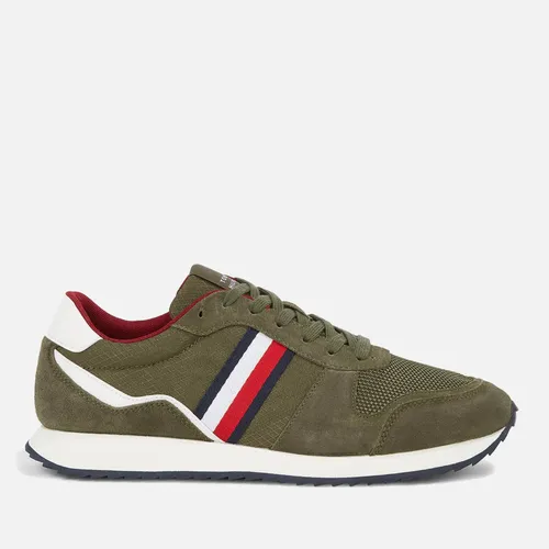 Tommy Hilfiger Men's Evo Mix Suede and Ripstop Trainers - UK 9