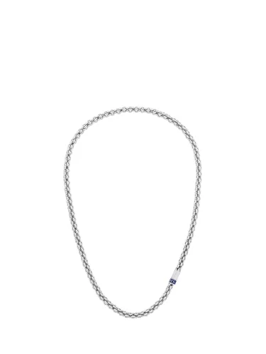 Tommy Hilfiger Men's Interlinked Chain Necklace, Silver - Silver - Male