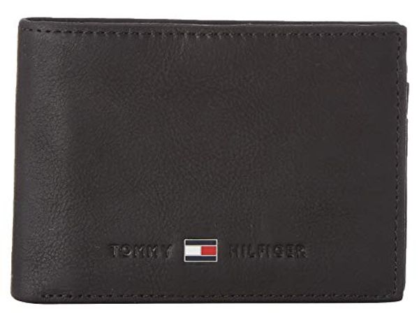 Tommy Hilfiger Men’s JOHNSON MINI CC FLAP AND COIN POCKET Wallets Black Size: Dimensions (W x H x D): 11 x 8 x 2 cm