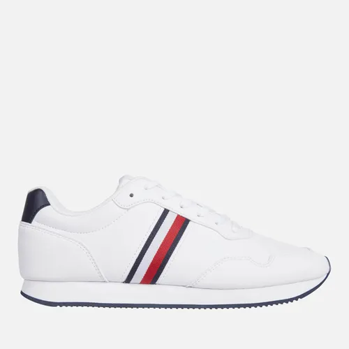 Tommy Hilfiger Men's Leather Running Style Trainers - UK 8