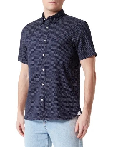 Tommy Hilfiger Men's Natural Soft Mini PRT Shirt S/S