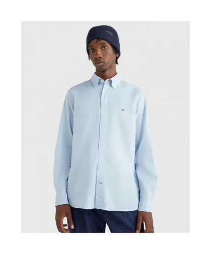 Tommy Hilfiger Mens Overhemden Core Flex Poplin Blue Cotton