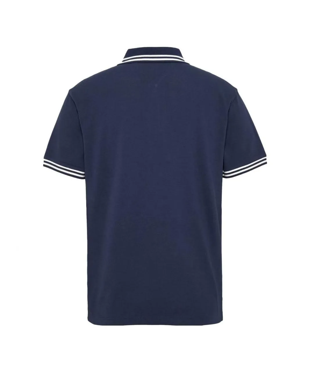 Tommy Hilfiger Mens Polo Shirt in Navy Cotton