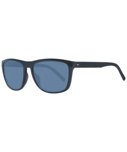 Tommy Hilfiger Mens Rectangle Sunglasses - Black - One