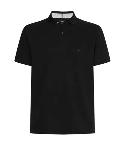 Tommy Hilfiger Mens Regular Fit Polo Shirt Black