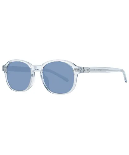 Tommy Hilfiger Mens Round Sunglasses - Transparent - One