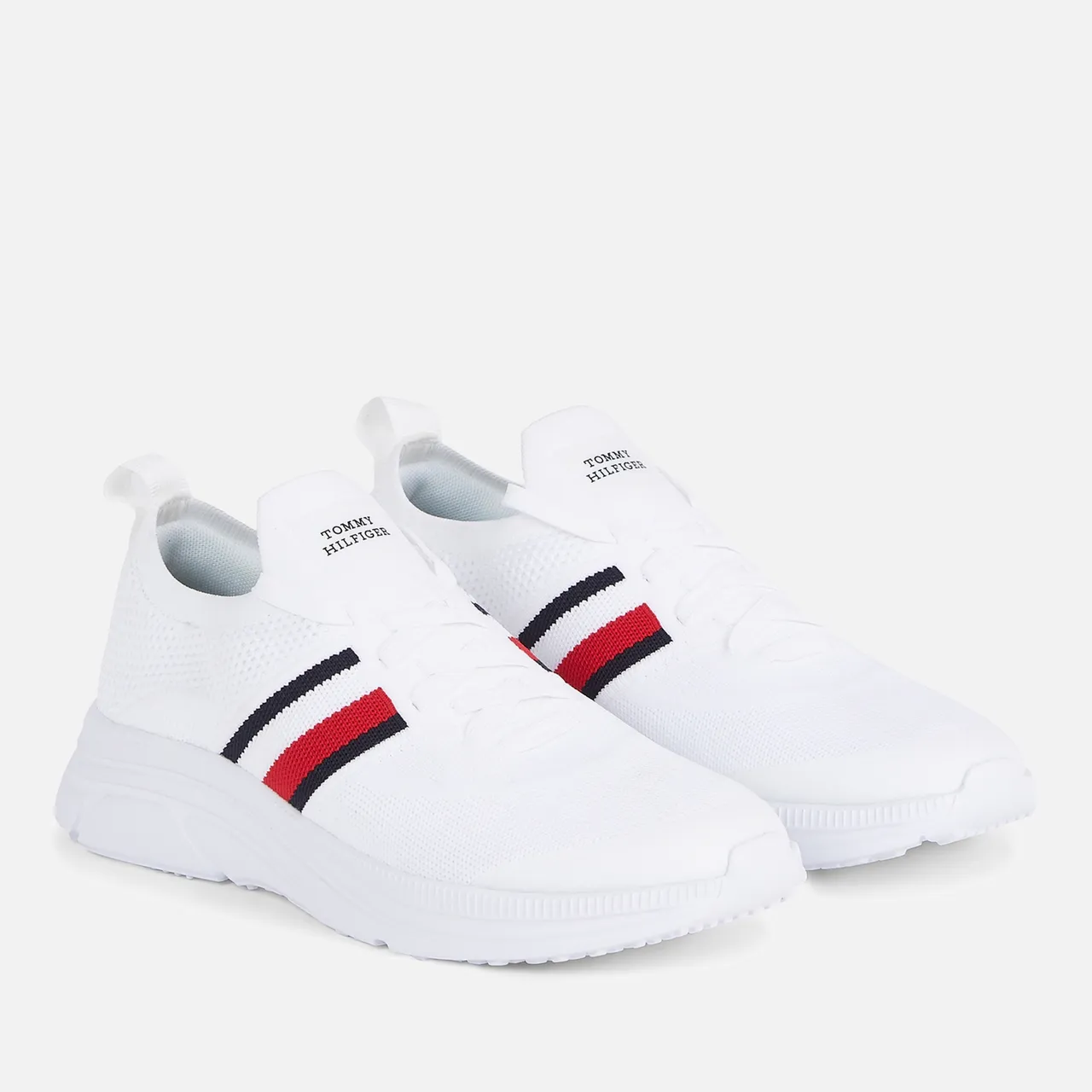 Tommy Hilfiger Men's Running-Style Leather Trainers