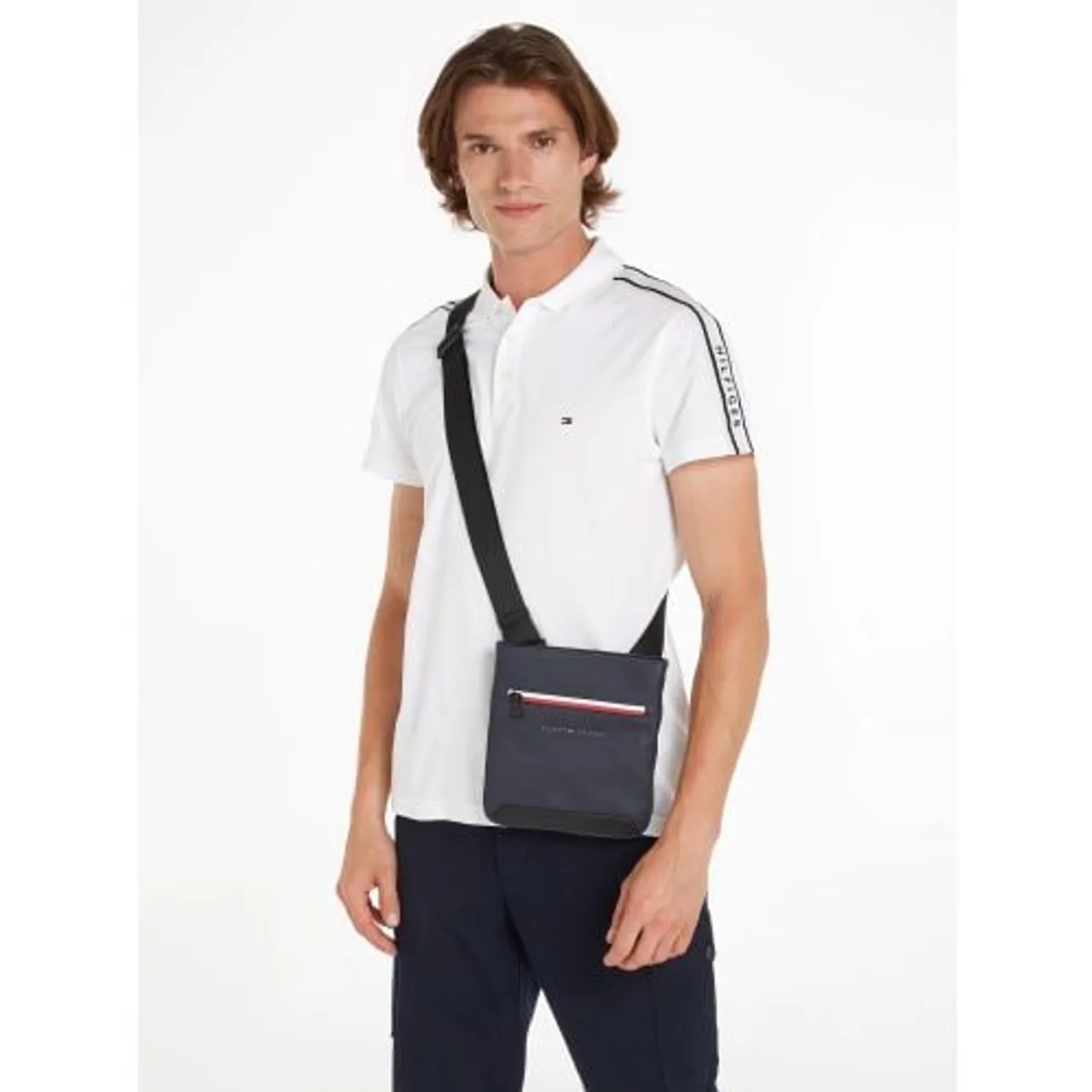 Tommy Hilfiger Mens Space Blue Essential Corp Mini Crossbody Bag
