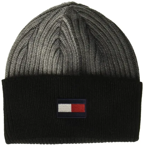 Tommy Hilfiger Men's Striped Ribbed Beanie Hat