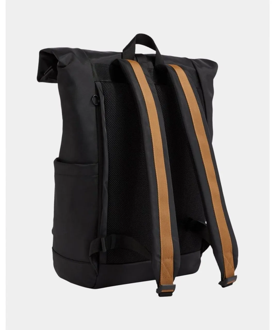 Tommy Hilfiger Mens TH Monotype Rolltop Backpack - Black - One Size