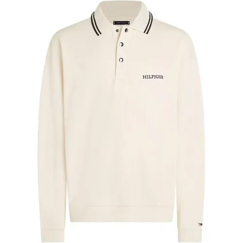 Tommy Hilfiger Monotype Embro Rugby - Cream