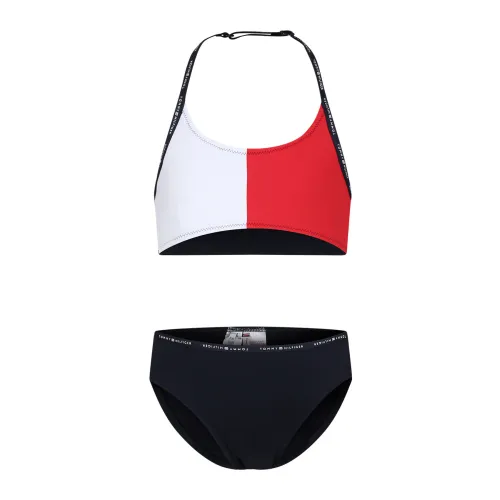 Tommy Hilfiger , Multicolor Bikini with Straps and Swim Briefs ,Multicolor female, Sizes: