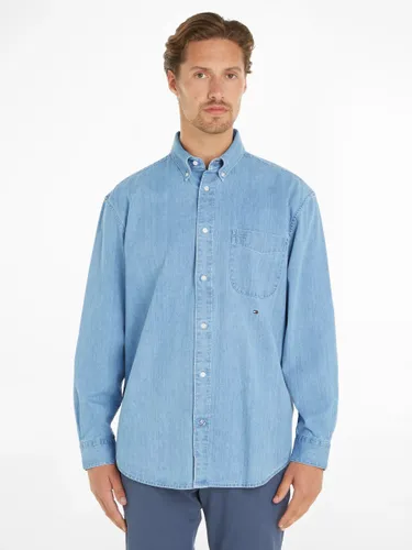 Tommy Hilfiger Natural Soft Denim Shirt, Light Blue - Light Blue - Male