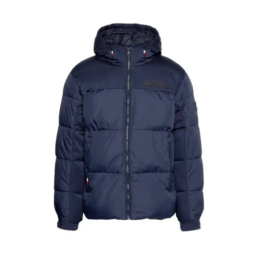 Tommy Hilfiger , NEW York TH Warm Down Jacket With Hood ,Blue male, Sizes: