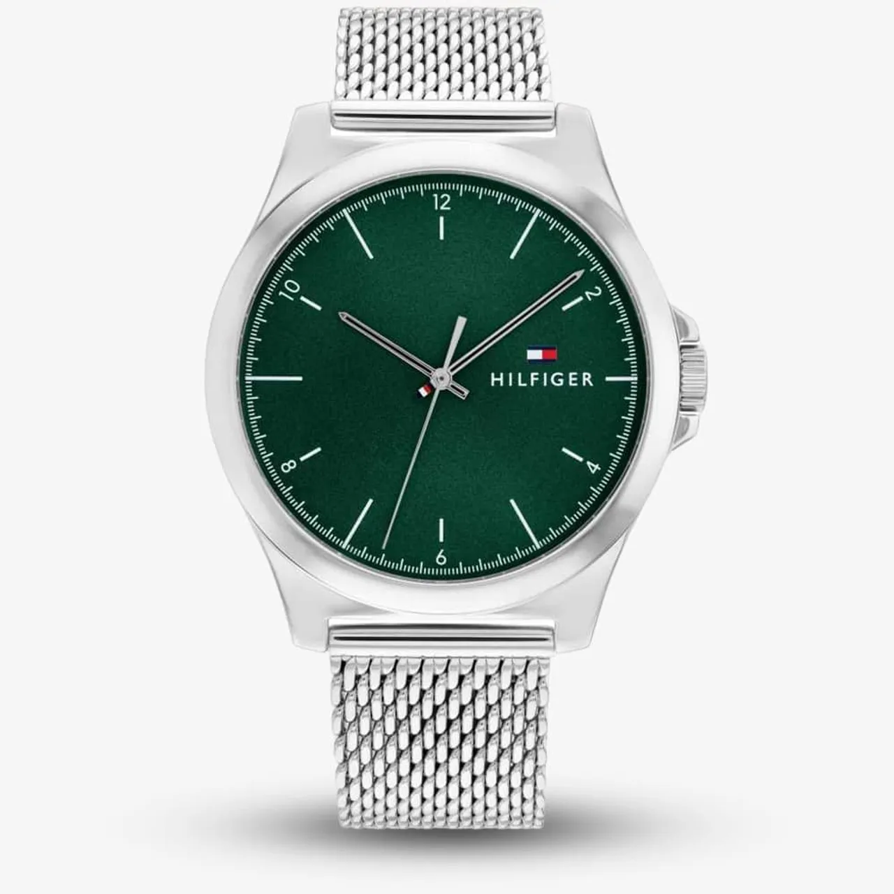 Tommy Hilfiger Norris Green Dial Mesh Watch 1710548