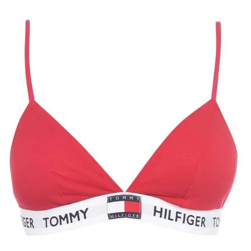 Tommy Hilfiger Organic Cotton Padded Triangle Bra - Red