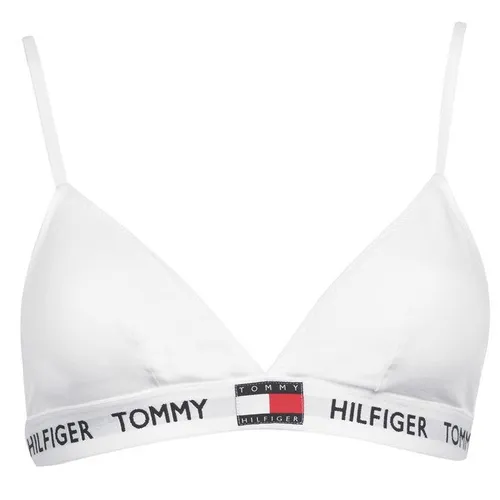 Tommy Hilfiger Organic Cotton Padded Triangle Bra - White