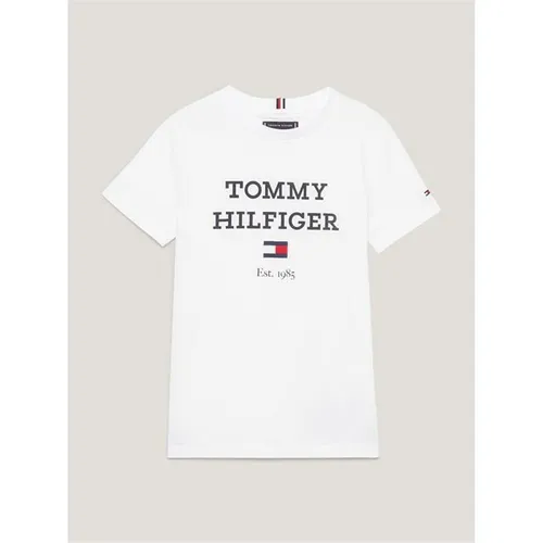 Tommy Hilfiger Oversized Logo T-Shirt Juniors - White
