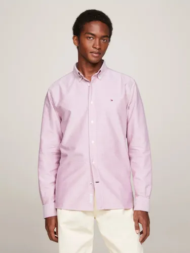 Tommy Hilfiger Oxford Dobby Cotton Shirt, Royal Berry - Royal Berry - Male