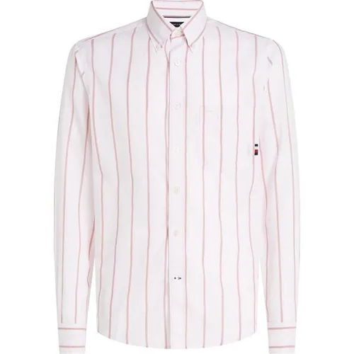 Tommy Hilfiger Oxford Stripe Regular Fit Shirt - Pink
