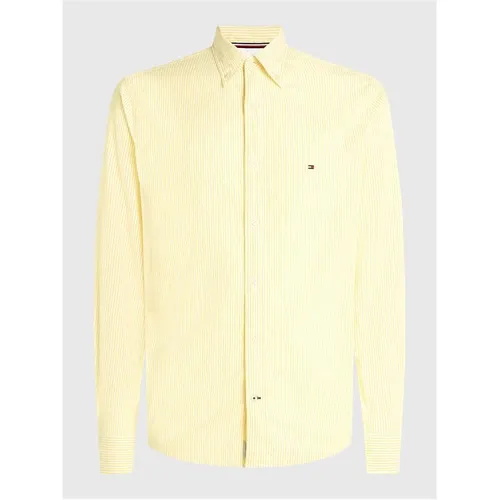 Tommy Hilfiger Oxford Stripe Regular Fit Shirt - Yellow
