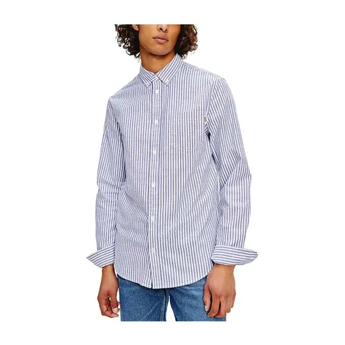 Tommy Hilfiger , Oxford Striped Shirt TJM ,Blue male, Sizes: