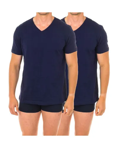 Tommy Hilfiger Pack-2 Mens short-sleeved T-shirts UM0UM01029 - Blue