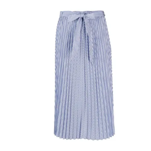 Tommy Hilfiger , Pleated ithaka midi skirt ,Blue female, Sizes: