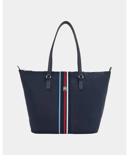 Tommy Hilfiger Poppy Corporate Womens Tote Bag - Blue - One Size